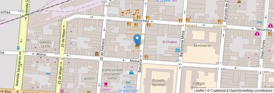 Mapa de ubicacion de Aluma en Argentinië, Salta, Capital, Municipio De Salta, Salta.