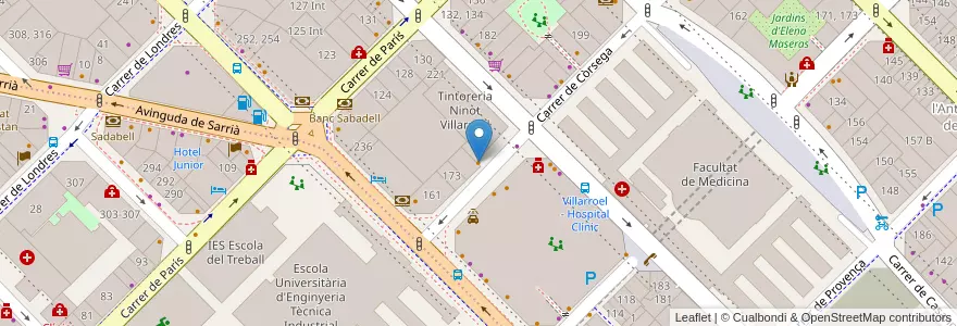 Mapa de ubicacion de ama & caballeros en İspanya, Catalunya, Barcelona, Barcelonès, Barcelona.