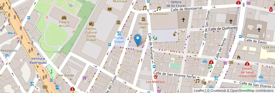 Mapa de ubicacion de Amadeus en 스페인, Comunidad De Madrid, Comunidad De Madrid, Área Metropolitana De Madrid Y Corredor Del Henares, 마드리드.