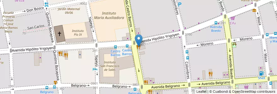 Mapa de ubicacion de Amaretto, Almagro en Аргентина, Буэнос-Айрес, Comuna 5, Буэнос-Айрес.