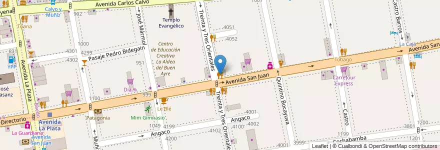 Mapa de ubicacion de Amaretto, Boedo en Argentinien, Ciudad Autónoma De Buenos Aires, Comuna 5, Buenos Aires.