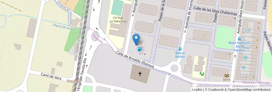 Mapa de ubicacion de Amazon Locker en Spanien, Valencianische Gemeinschaft, Valencia, Comarca De València, Valencia.