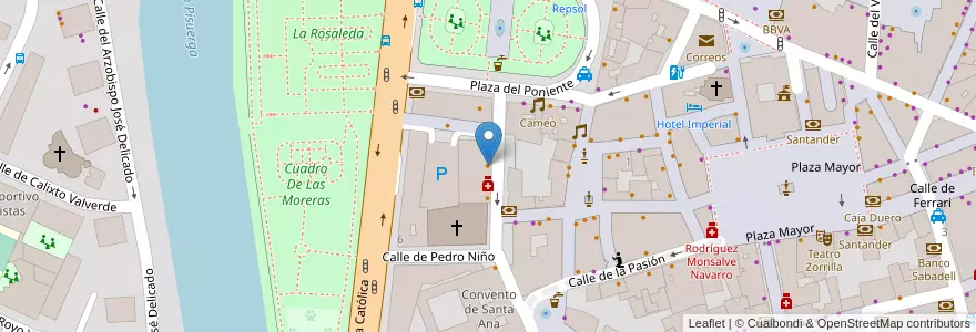Mapa de ubicacion de Ambar en 스페인, Castilla Y León, Valladolid, Valladolid.