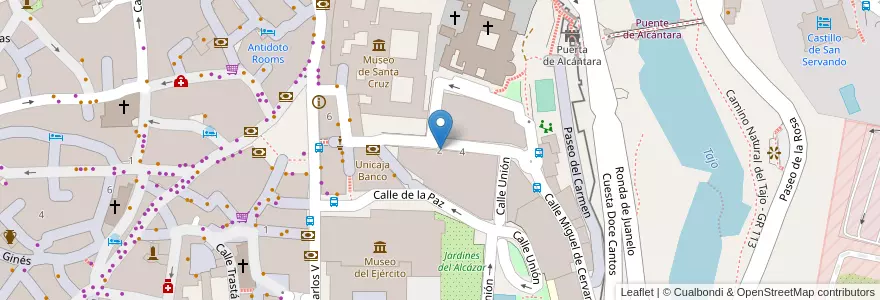 Mapa de ubicacion de Ambulancias Finisterre en Испания, Кастилия-Ла-Манча, Толедо, Толедо, Толедо.
