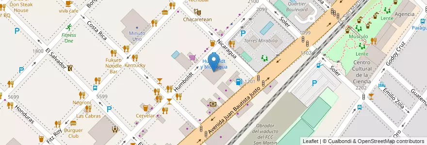 Mapa de ubicacion de AMC Latin America, Palermo en アルゼンチン, Ciudad Autónoma De Buenos Aires, ブエノスアイレス.
