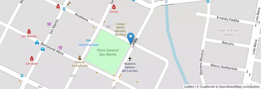 Mapa de ubicacion de Americano Bar en Аргентина, Тукуман, Departamento Famaillá, Municipio De Famaillá, Famaillá.