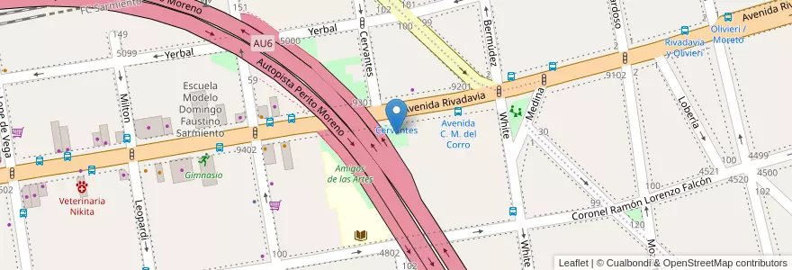 Mapa de ubicacion de Amigos de las Artes en Argentinien, Ciudad Autónoma De Buenos Aires, Buenos Aires, Comuna 10.