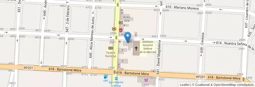 Mapa de ubicacion de Amoblamientos Cloe en Argentinië, Buenos Aires, Partido De Tres De Febrero, Caseros.
