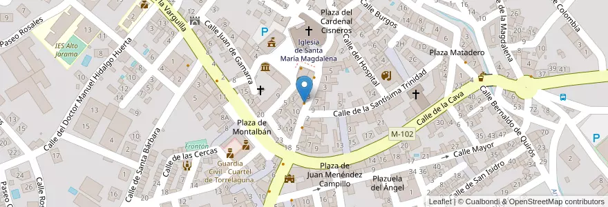 Mapa de ubicacion de Amore per la Pizza en Spagna, Comunidad De Madrid, Comunidad De Madrid, Sierra Norte, Torrelaguna.
