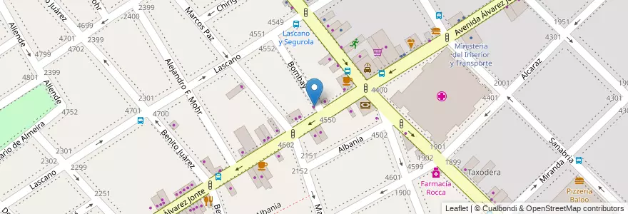 Mapa de ubicacion de Ana Destefano, Monte Castro en Argentinië, Ciudad Autónoma De Buenos Aires, Buenos Aires, Comuna 10, Comuna 11.