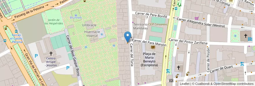 Mapa de ubicacion de Ana Eva en Sepanyol, Comunitat Valenciana, València / Valencia, Comarca De València, València.