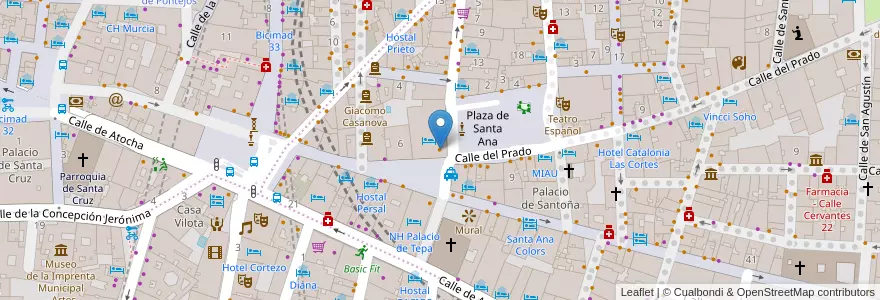 Mapa de ubicacion de Ana la Santa en Испания, Мадрид, Мадрид, Área Metropolitana De Madrid Y Corredor Del Henares, Мадрид.