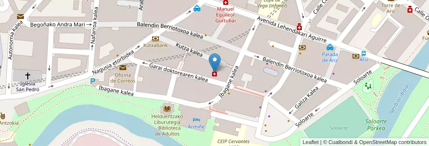 Mapa de ubicacion de Ana Luisa Viniegra Arrieta en Испания, Страна Басков, Bizkaia, Bilboaldea, Basauri.