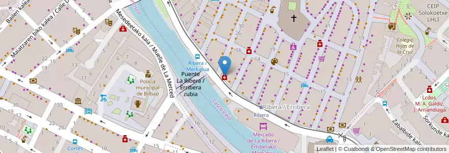 Mapa de ubicacion de Ana Maria Lotina Gastearena en 西班牙, 巴斯克, 比斯开, Bilboaldea, 毕尔巴鄂.