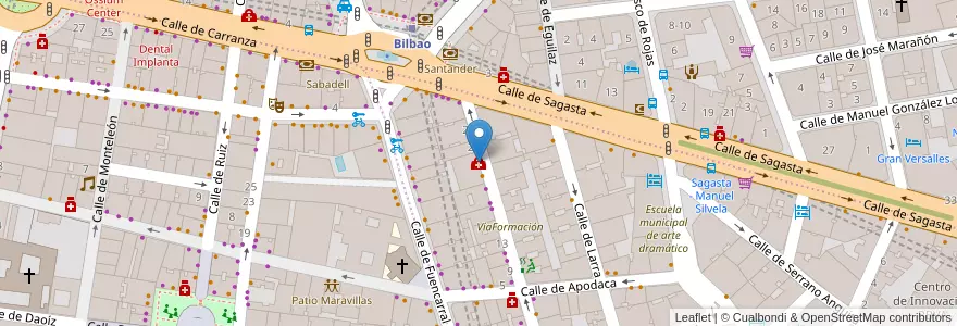 Mapa de ubicacion de Ana Ramos en Испания, Мадрид, Мадрид, Área Metropolitana De Madrid Y Corredor Del Henares, Мадрид.