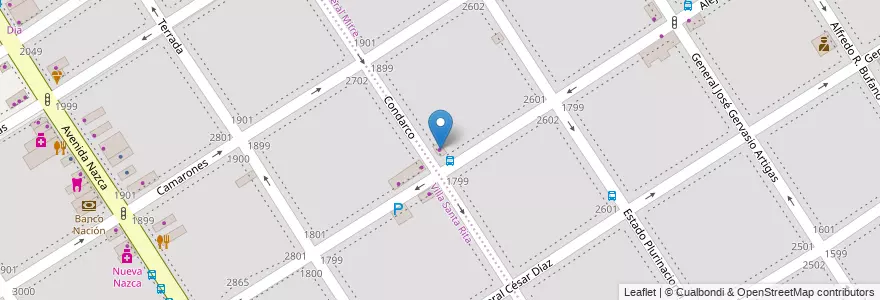 Mapa de ubicacion de Anamora, Villa General Mitre en Argentine, Ciudad Autónoma De Buenos Aires, Buenos Aires, Comuna 11.