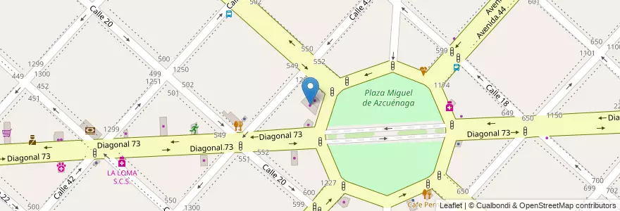Mapa de ubicacion de Anclaflex, Casco Urbano en Argentina, Buenos Aires, Partido De La Plata, La Plata.