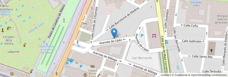 Mapa de ubicacion de ancora en Espanha, Andaluzia, Sevilla, Sevilla.
