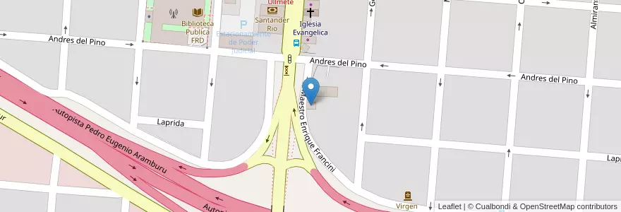 Mapa de ubicacion de Andrea Balzano en アルゼンチン, ブエノスアイレス州, Partido De Campana.