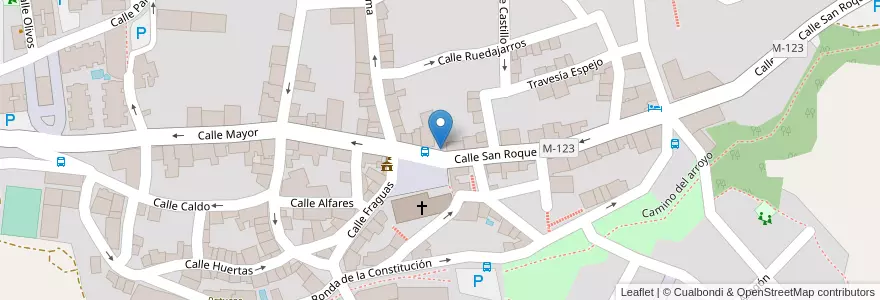 Mapa de ubicacion de Andrés Segovia en Spanien, Autonome Gemeinschaft Madrid, Autonome Gemeinschaft Madrid, Cuenca Del Medio Jarama, Algete.