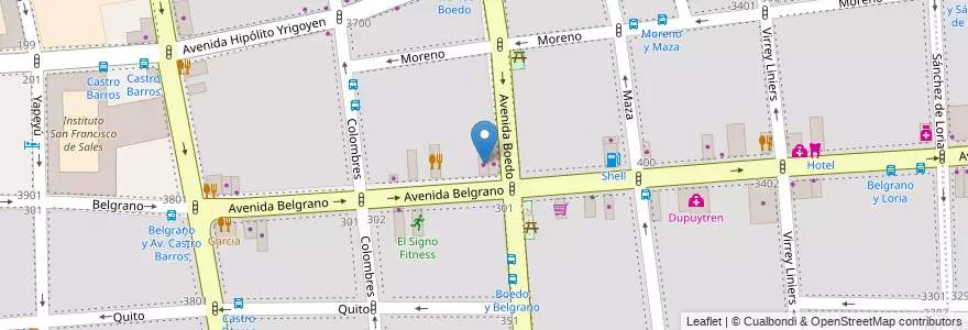 Mapa de ubicacion de Aneumáticos Revalo, Almagro en Argentinië, Ciudad Autónoma De Buenos Aires, Comuna 5, Buenos Aires.