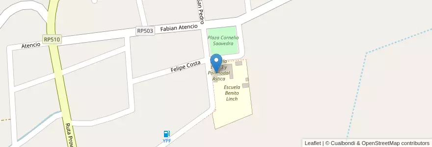Mapa de ubicacion de Anexo Colegio Superior 1 Fuerza Aérea Argentina en الأرجنتين, سان خوان, Valle Fértil.