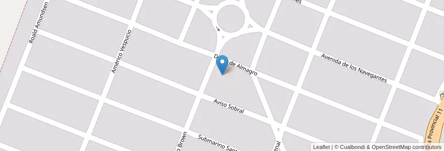 Mapa de ubicacion de Anexo De Escuela De Educación Secundaria 1 en الأرجنتين, بوينس آيرس, Partido De Mar Chiquita.