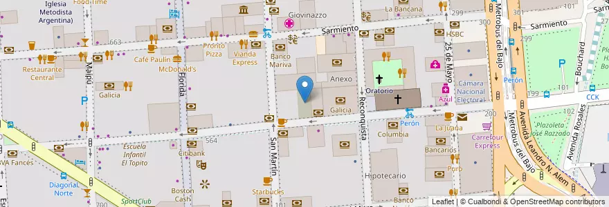 Mapa de ubicacion de Anexo en construcción, San Nicolas en الأرجنتين, Ciudad Autónoma De Buenos Aires, Comuna 1, Buenos Aires.