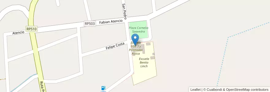 Mapa de ubicacion de Anexo Escuela de Capacitación Laboral Pedro Pablo Quiroga en 阿根廷, San Juan, Valle Fértil.