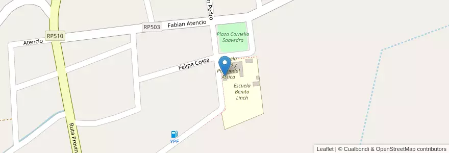 Mapa de ubicacion de Anexo Escuela de Educación Especial de Valle Fértil en 阿根廷, San Juan, Valle Fértil.