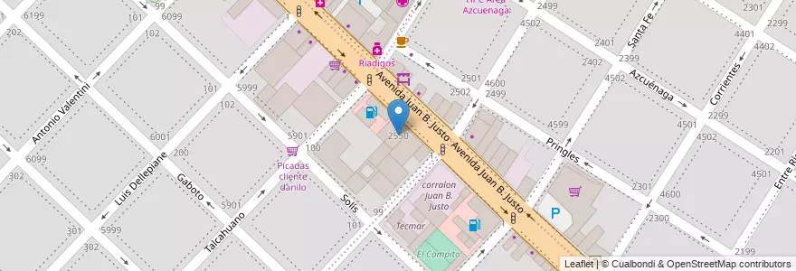 Mapa de ubicacion de Anexo Facultad de Ingeniería - UNMDP en الأرجنتين, بوينس آيرس, Partido De General Pueyrredón, مار ديل بلاتا.