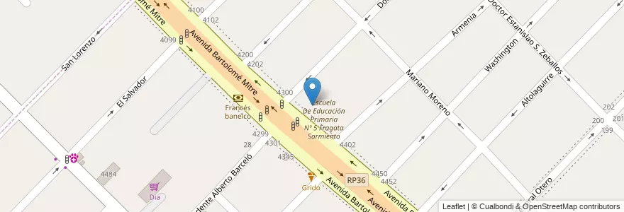 Mapa de ubicacion de Anexo I De Escuela De Educación Secundaria Nº 3 en アルゼンチン, ブエノスアイレス州, Partido De Avellaneda, Villa Domínico.