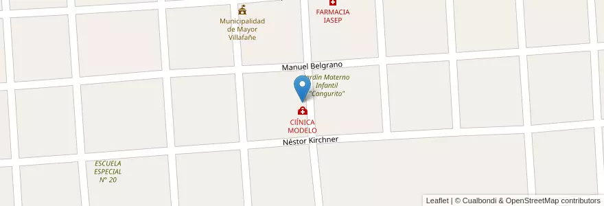 Mapa de ubicacion de Anexo primaria JMIC en Argentinien, Formosa, Departamento Pirané, Municipio De Mayor Vicente Villafañe.