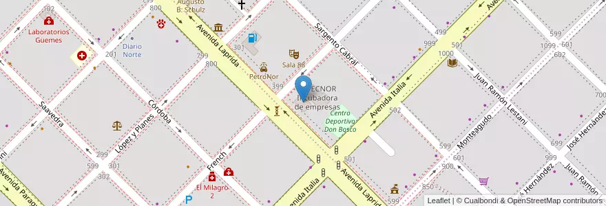 Mapa de ubicacion de Anexo Universidad Tecnológica Nacional Facultad Regional Resistencia en アルゼンチン, チャコ州, Departamento San Fernando, Resistencia, Resistencia.