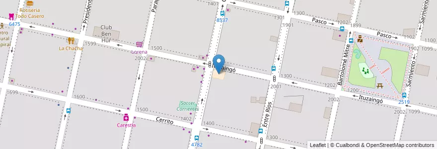 Mapa de ubicacion de Anexo UNR Facultad de Psicología en آرژانتین, سانتافه, Departamento Rosario, Municipio De Rosario, تسبیح.