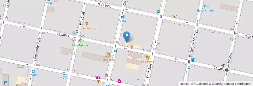 Mapa de ubicacion de Anexo UTN - Facultad Regional Rosario en Argentinië, Santa Fe, Departamento Rosario, Municipio De Rosario, Rosario.
