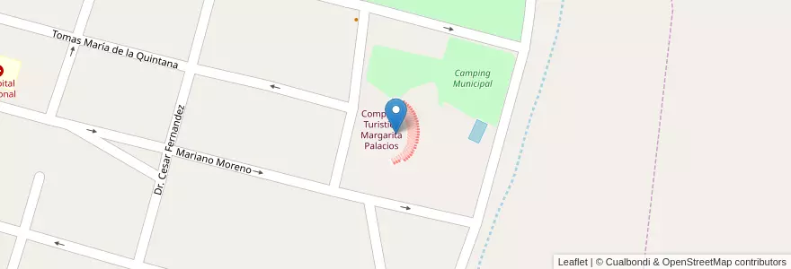 Mapa de ubicacion de Anfiteatro Municipal en Arjantin, Catamarca, Departamento Santa María, Municipio De Santa María.