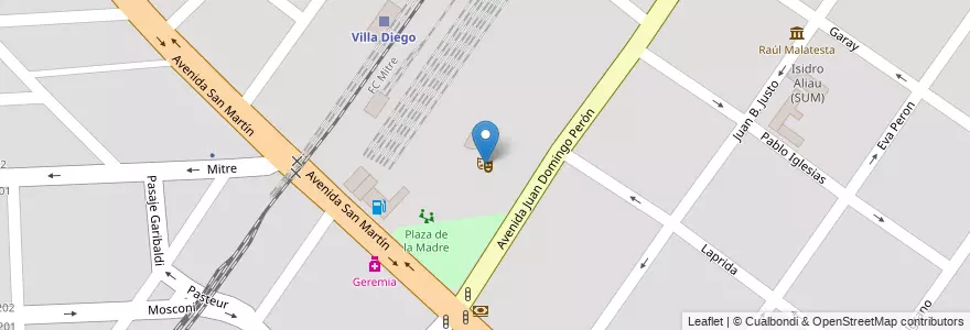 Mapa de ubicacion de Anfiteatro Municipal de Villa Gobernador Gálvez en アルゼンチン, サンタフェ州, Departamento Rosario, Municipio De Villa Gobernador Gálvez, Villa Gobernador Gálvez.