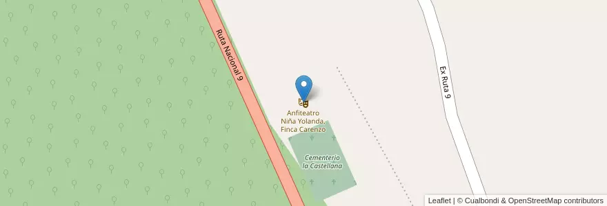 Mapa de ubicacion de Anfiteatro Niña Yolanda, Finca Carenzo en 阿根廷, Jujuy, Departamento Doctor Manuel Belgrano, Municipio De Yala.