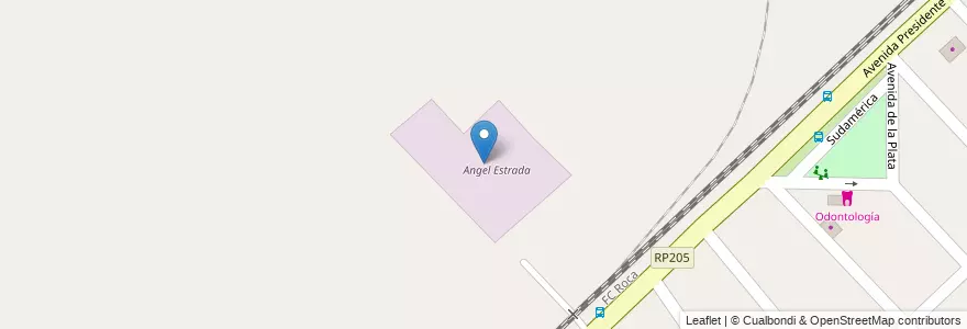 Mapa de ubicacion de Angel Estrada en Arjantin, Buenos Aires, Partido De Ezeiza, Carlos Spegazzini.
