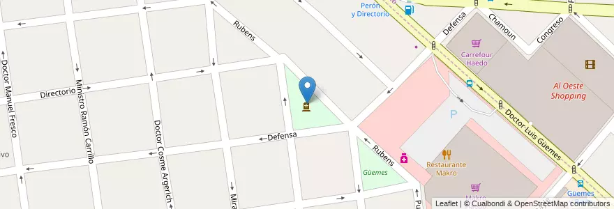 Mapa de ubicacion de Ángel María Zuloaga en Argentinië, Buenos Aires, Partido De Morón.