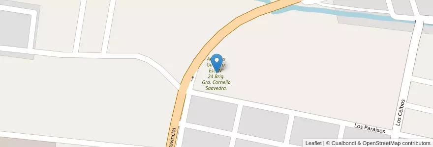 Mapa de ubicacion de Angelica Guevara. Esc. N° 24 Brig. Gra. Cornelio Saavedra. en Argentina, Jujuy, Departamento El Carmen, Municipio De Perico, Perico.