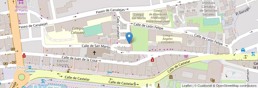 Mapa de ubicacion de Angelo's en İspanya, Cantabria, Cantabria, Santander, Santander.