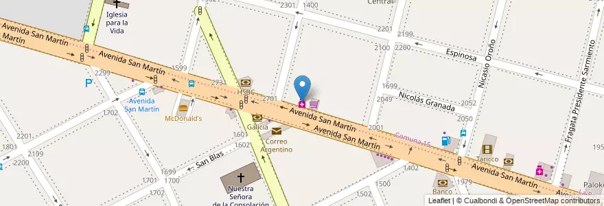 Mapa de ubicacion de Anika, La Paternal en アルゼンチン, Ciudad Autónoma De Buenos Aires, ブエノスアイレス.