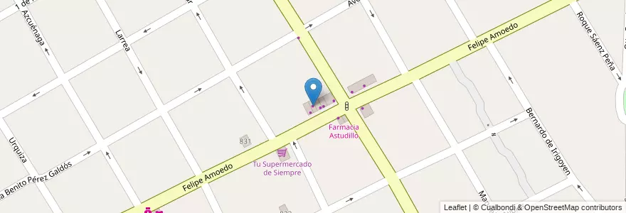 Mapa de ubicacion de Animados en アルゼンチン, ブエノスアイレス州, Partido De Quilmes, Quilmes.