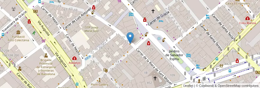 Mapa de ubicacion de Anònim en Spanje, Catalonië, Barcelona, Barcelonès, Barcelona.