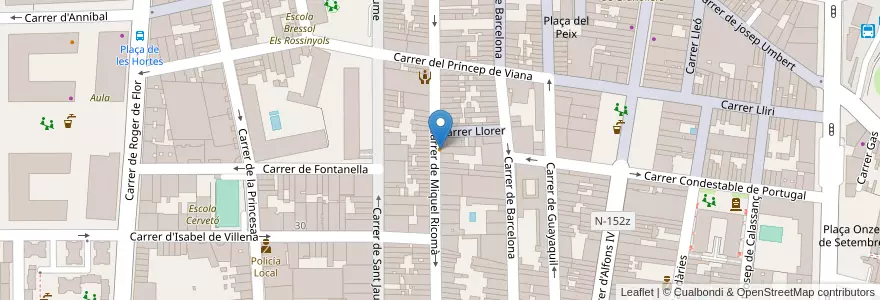 Mapa de ubicacion de Anònims en スペイン, カタルーニャ州, Barcelona, バリェス・オリエンタル, Granollers.