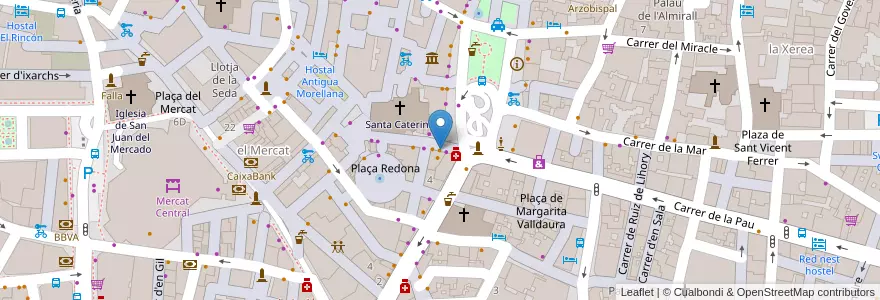 Mapa de ubicacion de Antica Gelatería del Corso en Spagna, Comunitat Valenciana, Valencia, Comarca De València, Valencia.