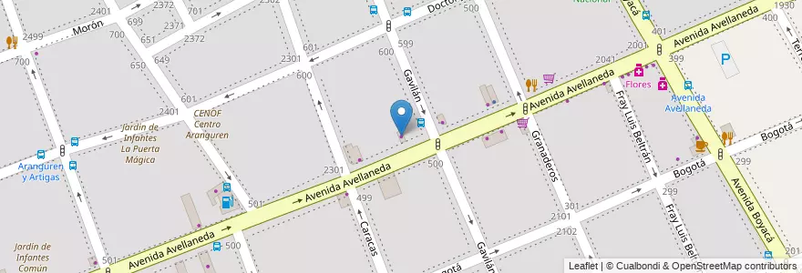 Mapa de ubicacion de Antigua Casa Boyaca, Flores en آرژانتین, Ciudad Autónoma De Buenos Aires, Comuna 7, Buenos Aires.