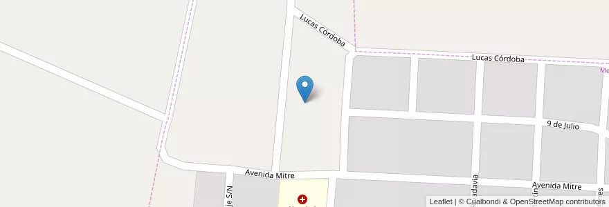 Mapa de ubicacion de Antigua Estación de Medinas en 아르헨티나, Tucumán, Departamento Chicligasta, Municipio De Medinas, Medinas.